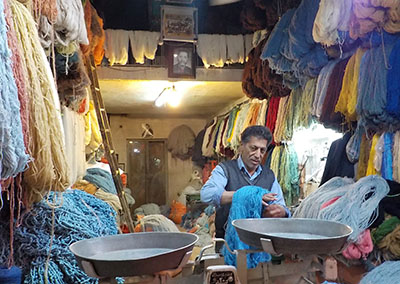 Wolle im Bazar kaufen